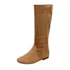 Botas Largas Caladas Estilo Francés para Mujer 2025 Nuevo Otoño Botas Martin Versátiles con Aumento Interno de Altura, Suela Suave, Botas de Montar por Encima de la Rodilla