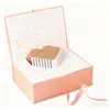 Caja Plegable de una Pieza, Caja de Regalo Plegable de Alta Gama Personalizada, Caja Plegable Magnética Tipo Libro, Caja de Cartón Moldeada de una Pieza