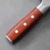 Cuchillo de Carnicero Forjado con Patrón de Martillo Yangjiang para Uso en Cocina Doméstica, Cuchillo Afilado de Acero Inoxidable, Cuchillo para Rebanar con Mango de Madera de Pera Roja