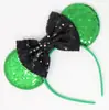 Novo adereço de cabeça para festival irlandês Faixa de cabeça de cor sólida de São Patrício Faixa de cabeça clássica com nó de laço do Mickey