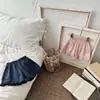 Shorts Laterais Filipinos da Menina INS Primavera e Verão Bebê Fora Placa de Luz Calças da Moda