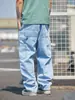 Jeans de Trabajo de Tendencia Japonesa Trs 26Ss Estilo Retro Carhartt B01 Corte Holgado Ligeramente Cónico Mezclilla Lavada para Hombres y Mujeres