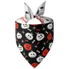 Bufanda para Mascotas Transfronteriza en Stock, Bandana para Perro, Bufanda Triangular para Mascotas, Bandana de Halloween para Mascotas