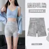 Leggings de Tiburón de Tres Puntos para Mujer Verano Delgados Ropa Exterior Levantamiento de Vientre Cadera Cinco Puntos Yoga Pantalones Barbie Montar Sin Enrollarse