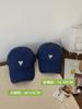 Boné de beisebol de cabeça extra-grande Blue Love para mulheres com rosto de outono pequeno Slim ins Cyber Celebrity All-match Large Brim Cap