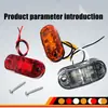 Luz trasera lateral 9-30V directa de fábrica 2LED piraña camioneta E4 luz lateral de remolque señal de vuelta