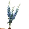 Flor de simulación delphinium jacinto decoración de boda para el hogar flor artificial falsa delphinium planta de simulación al por mayor