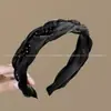 Faixa de Cabeça Outono e Inverno para Mulheres, Faixa de Cabeça de Aba Larga para Lavar o Rosto, Coque de Cabelo Retrô com Topo Alto, Acessório de Cabeça de Luxo Acessível para Uso Externo