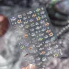 Tomoni Pegatinas de Manicura Finas y Resistentes Hielo Transparente Coloridas Joyería de Peces de Aguas Profundas Pegatinas Oceánicas Pegatinas para Uñas Material de Alta Gama