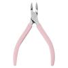 Alicate de couro morto com cabo de silicone cor macaron, alicate de bico de pintinho em aço inoxidável para remover calos, ranhura de unha, alicate de pedicure, cortador de unha