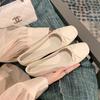 Zapatos de Ballet Planos, Zapatos Planos de Seda para Mujer, Uva de Gama Alta Mom Punta Redonda Boca Baja Lazo, Mostrando Pies Pequeños