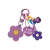 Llavero Colgante de Flor de Acrílico Creativo Lindo Estilo Ins para Bolsos de Niñas, Encanto Decorativo, Colgante Pequeño de Pareja