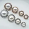 Joias de Botão Botão de Pérola Abotoaduras Acessórios para Vestuário Acessórios Botão de Liga Pedraria Botão Decorativo Fivela de Camisa