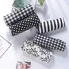 Moda Primavera y Otoño Estilo Coreano Seda de Leche Patrón de Espiga Cuadros Leggings Leggings Cortos Estampados de Puntos