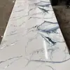 Panel de Pared Uv Dorado Fuente de Fábrica Mármol de Imitación Alto Brillo Hotel y Otros Paneles Decorativos de Pared de Fondo Paneles de Pared Plástico de Piedra Uv