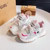 Zapatos para Niñas 2026 Otoño Nuevo Modelo Zapatos Suaves de Suela para Niños Zapatos de Papá para Niños Mayores Malla Zapatos Deportivos Casuales para Correr para Niñas
