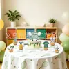 Banner de cumpleaños temático de bádminton transfronterizo, elementos de medallas, pancarta de fiesta, adorno para pastel y adornos decorativos