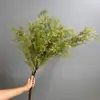 Alecrim Dourado Artificial de Haste Única, Samambaia Aspargo Dourada, Flores Decorativas, Plantas de Salgueiro Dourado, Grama Coral