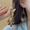 Pendientes de Borla de Concha Estilo Resort de Playa Pendientes de Moda Étnicos Nicho Pendientes de Lujo Ligero de Gama Alta para Mujer Venta al por Mayor