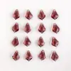 Atacado 11*16mm Folha de Bordo Furo Único Pingente de Vidro Cristalino Acessórios de Joias para Roupas Acessórios de Colar Brincos em Estoque