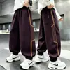 Pantalones de chándal para niño Primavera y Otoño 2026 Estilo Nuevo Niños Medianos y Grandes Pantalones Holgados de Pierna Ancha Niños Pantalones Largos Casuales Gruesos y Cálidos Ropa de Otoño