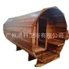 Habitación de Sauna de Barril de Cedro Rojo para Exteriores Sala de Vapor Sudoración para Exteriores Sala de Vapor Sudoración de Barril para Exteriores Horno Havia Ventana Panorámica Teja Asfáltica