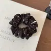 Estampa artística retrô de início de outono toque de alta qualidade anel de tripa pequeno alta elasticidade confortável não machuca o cabelo elástico de cabelo elástico anel de cabelo estilo coreano