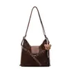 Bolso de mano de felpa con estampado de leopardo de nueva moda Yuezhi para mujer 2026 Nuevo bolso cruzado versátil de moda Otoño Invierno para mujer