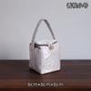 Bolsa de té de seda gruesa con brocado Erya, bolsa de té china simple, bolsa de almacenamiento para juegos de té de viaje de tela.