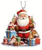 Navidad Papá Noel Colgante Transfronterizo Nuevo Acrílico Plano Coche Retrovisor Colgante Fiesta Colgante Joyería
