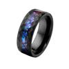 Anel de Aço Titânio Moderno em Forma de Diamante, Esmalte Colorido Gotejando Óleo, Anel Masculino Moderno Personalizado, Venda Atacado de Joias para E-commerce