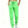 Calças Esportivas Femininas para Exportação, Calças Jogger de Lã Outono e Inverno, Calças Longas para Corrida, Calças da Moda com Cintura Elástica Slim-Fit Venda por Atacado