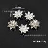Botones de circonio de alta calidad botones de cristal de mariposa copo de nieve botones de cristal para bricolaje traje abrigo abrigo gemelos broche accesorios