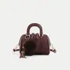 Bolso Boston Nuevo de Ante y Terciopelo Otoño/Invierno Textura de Alta Calidad Bolso de Mano de Moda Versátil Bolso Cruzado Bolso Almohada