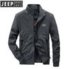Chaqueta Top de Primavera y Otoño para Hombre Chaqueta Casual de Cuello Simple para Hombre a la Moda 3355