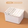 Artefacto de almacenamiento para pantalones, compartimento para armario, caja de almacenamiento de ropa en capas, cesta para jeans, caja organizadora de ropa para el hogar