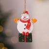 Colgante pequeño de resina navideño Decoración para árbol de Navidad Accesorios para colgantes Navidad vintage americana Colgante pequeño navideño Decoraciones navideñas