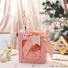 Bolsa de Regalo para el Día de la Mujer, Bolsa de Regalo Pequeña para Souvenir, Caja de Empaque para Regalo de Cumpleaños, Bolsa de Regalo Transparente con Asa