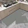 Alfombra de Piso para Cocina Diatomeas Barro Absorción de Agua Absorción de Aceite Antideslizante Resistente a la Suciedad Doméstica Borrable y Sin Lavado Alfombrilla Suave para Pies