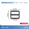 Hebilla Ajustable con Anilla en D Ensanchada Negra en Stock para Correas de Hombro de Equipaje, Hebilla de Plástico de Tres Posiciones, Accesorios de Hebilla Ajustable para Correas de Mascotas Venta al por Mayor