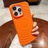 Adecuado para Apple 15Promax Todo Incluido 14 13 Magnético Sol Carcasa Blanda Carcasa de Silicona 16 Patrón de Anillo Funda para Teléfono Móvil
