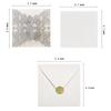 Comércio exterior estilo europeu sofisticado pó de glitter convite de casamento oco convite de noivado convite de feriado envelope cartão de felicitações