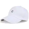 Gorra de Béisbol de Verano para Mujer, Estilo Coreano, Moderna, con Diseño Único de Letra C, Sombrero de Sol Rojo de Moda para Verano