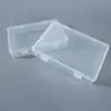 Caixa de Plástico PP Retangular Transparente Caixa de Embalagem para Ferramentas, Peças de Hardware, Papelaria, Caixa Organizadora de Joias, Documentos, Contas