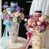Papel de Regalo Pensamiento Siete Colores Jardín Melrose, Papel Decorativo Engrosado para Arreglos Florales, Envoltura de Ramos, Suministros de Arte Floral