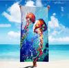 Toalla de Playa de Microfibra Doble Cara de Terciopelo Transfronteriza con Impresión Digital de Logo Personalizado, Toalla de Baño Rectangular Grande, Gruesa y Suave
