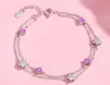Pulsera de doble capa con estrella para mujer, diseño de nicho ins, nueva pulsera 2023, regalo del Día de San Valentín para novia