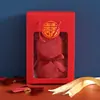 Toalla de Boda Regalo Oso Rojo Caja de Boda Regalo de Dote Personalizado Cumpleaños Regalo de Primer Año Absorbente