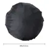 Producto Transfronterizo 112cm Exterior Redondo Negro Redondo Impermeable Cubierta para Parrilla de Barbacoa Cubierta Antipolvo Cubierta para Fogata de Patio