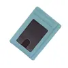 Portatarjetas Antirrobo RFID de una Pieza Portatarjetas de Identificación Multifuncional de Gran Capacidad Portatarjetas de Cuero texturizado Ultradelgado